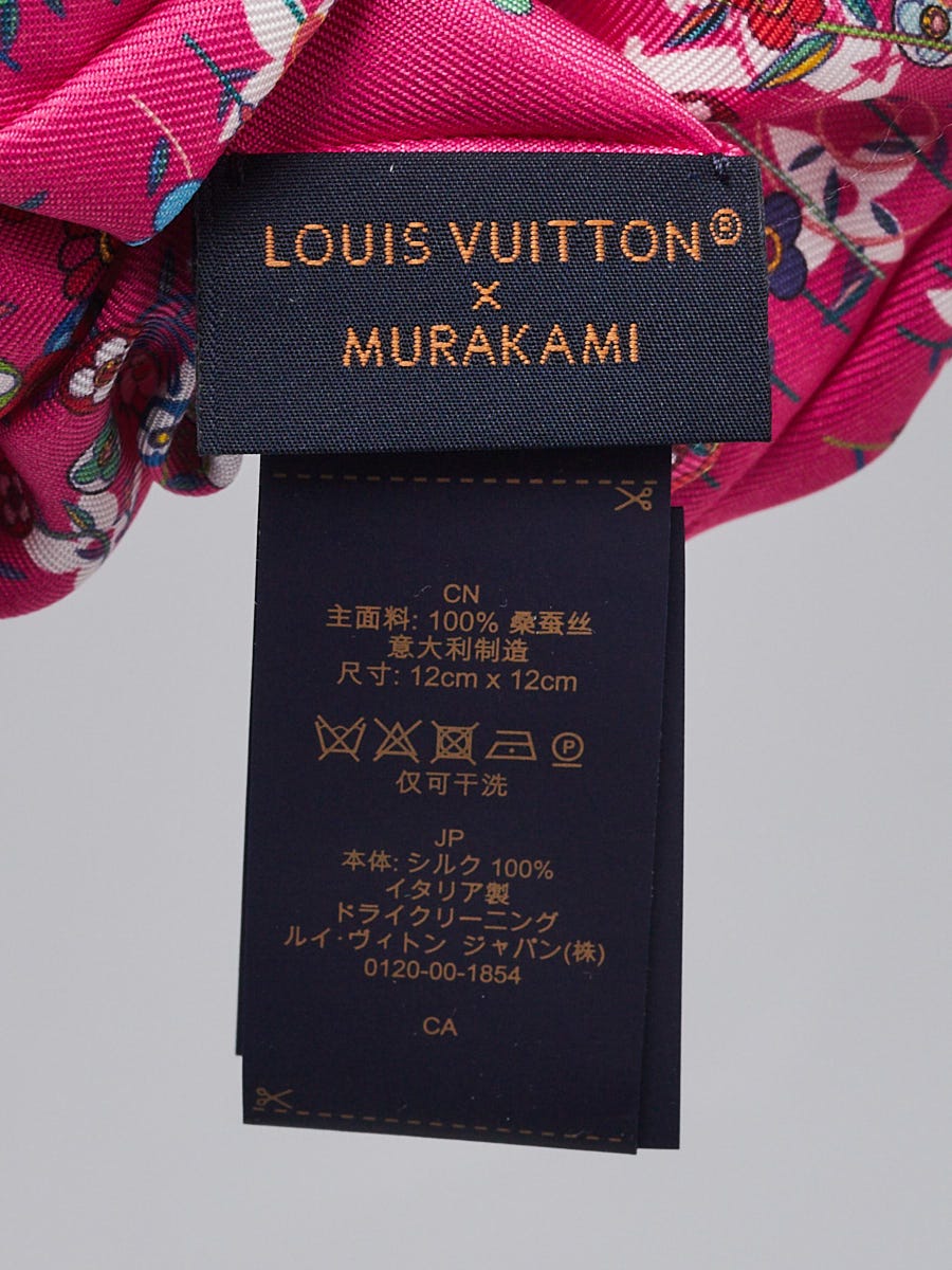 LOUIS VUITTON シュシュ　シルク100% Louis Vuitton x TM Pink Silk Chouchou Scrunchie | Yoogi's Closet