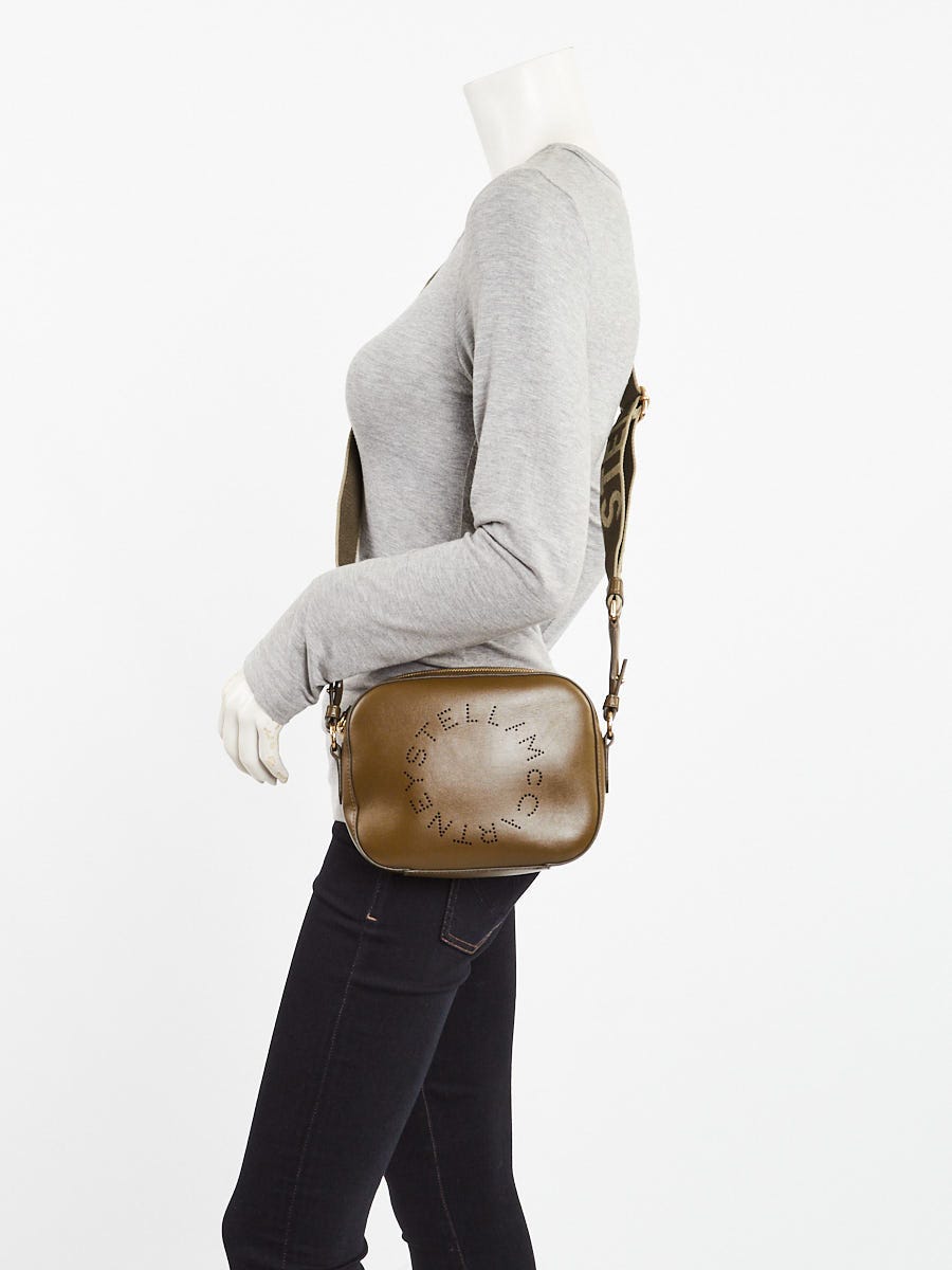 Stella McCartney Green Faux Leather Crossbody Bag