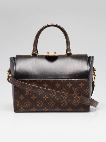 Louis Vuitton Black Leather Speedy Doctor 25 Bag