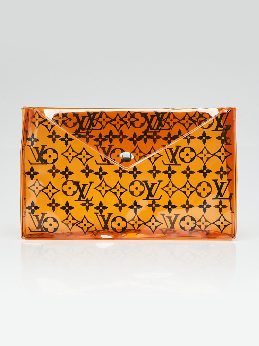 Louis Vuitton Orange Monogram PVC Envelope Pouch | Yoogi's Closet