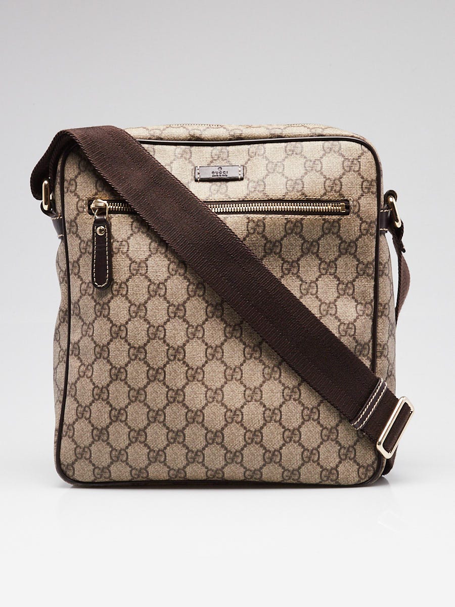 Gucci Beige/Ebony GG Coated Canvas Medium Messenger Bag