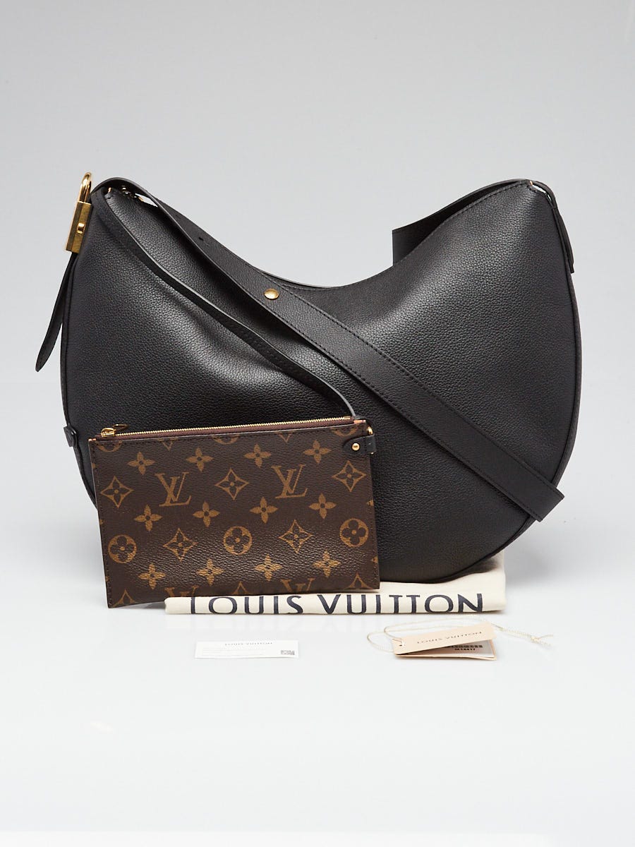 Louis Vuitton Black Leather Low Key Cookie MM Hobo Bag | Yoogi's