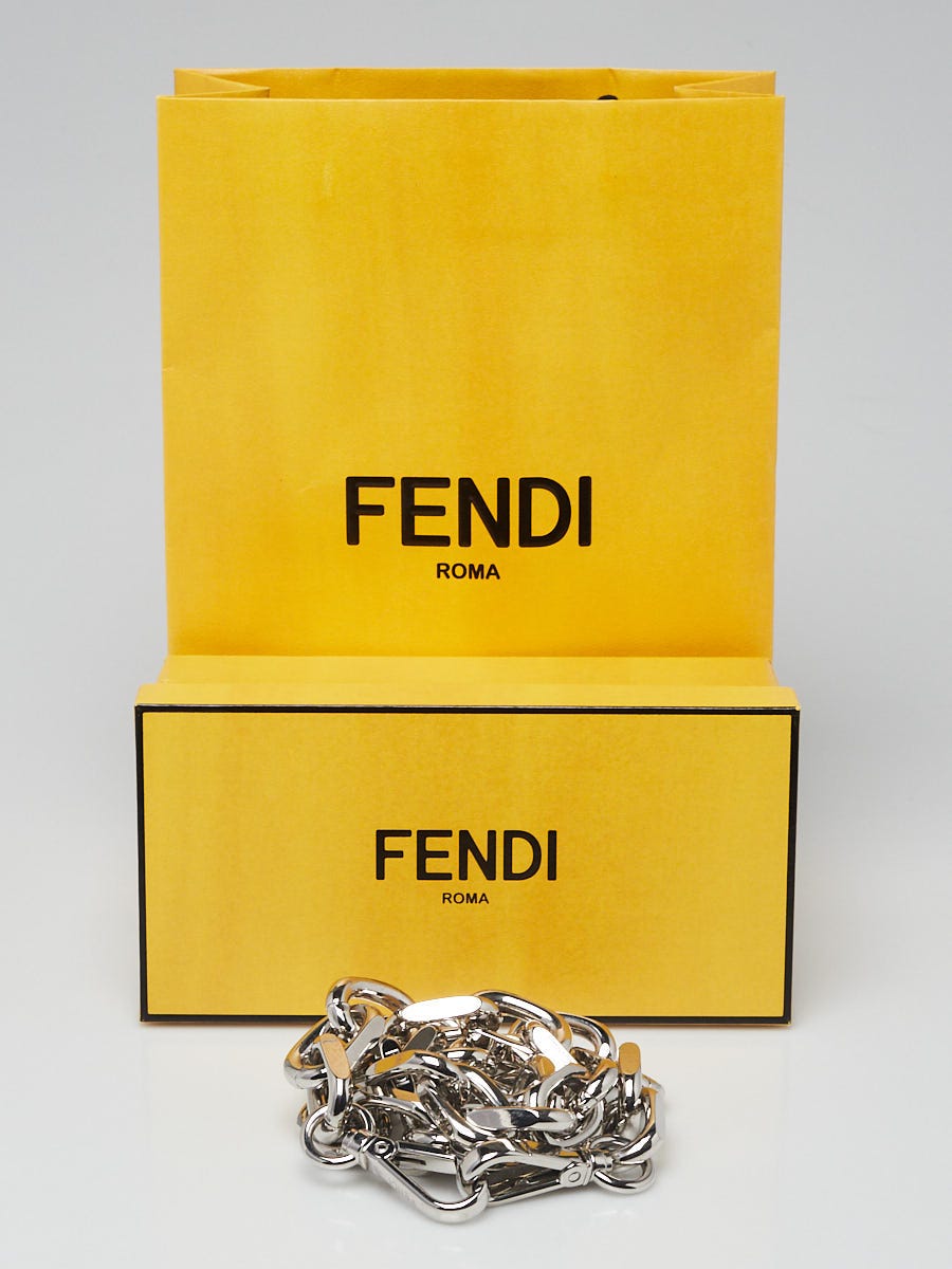 Fendi Palladium Metal Chain Strap You Shoulder Strap