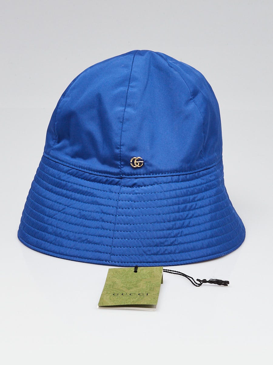 Gucci Blue Polyester Bucket Hat Size L