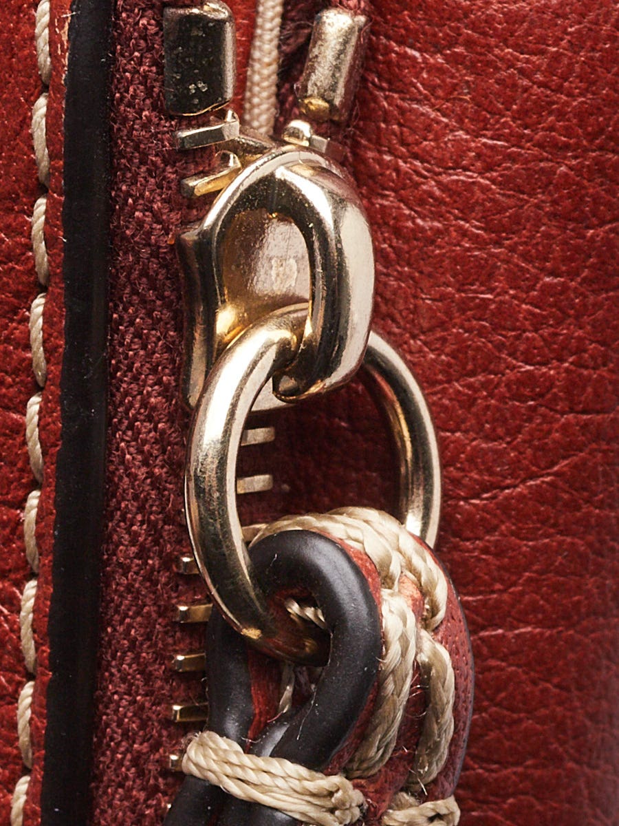 Chloe Sepia Brown Leather Edith Trifold Wallet | Yoogi's Closet