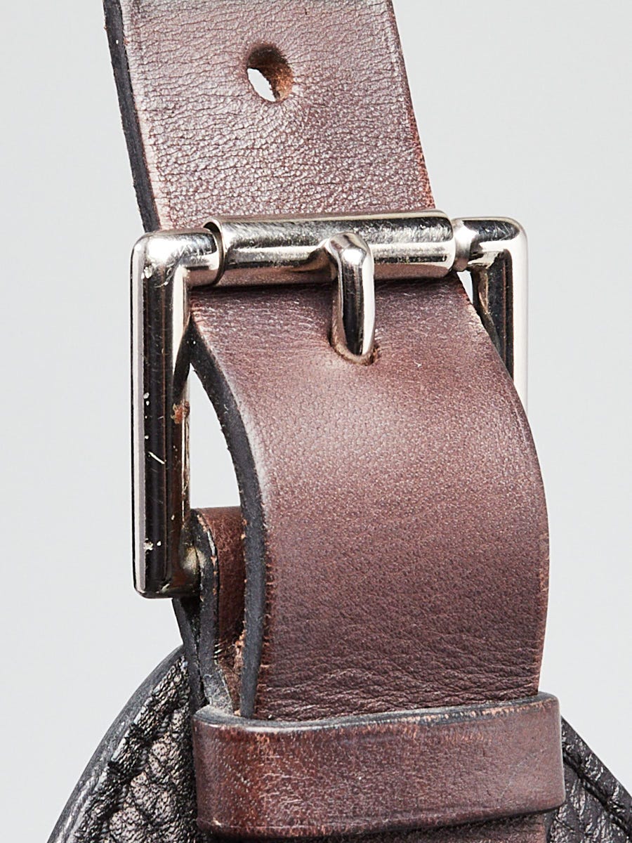 Hermes Black Clemence Leather Marwari GM Bag | Yoogi's Closet
