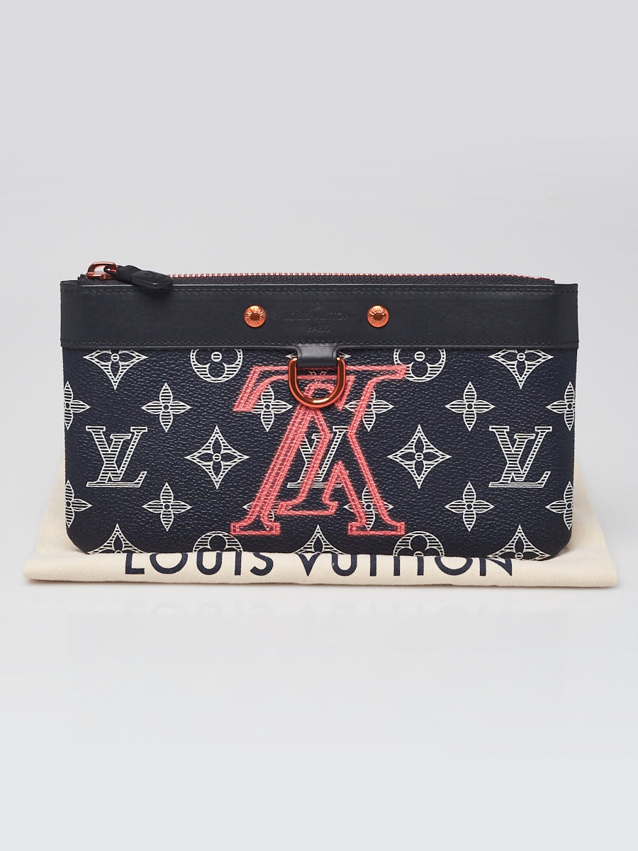 Louis Vuitton Limited Edition Navy Ink Monogram Canvas Upside Down Apollo PM Pochette