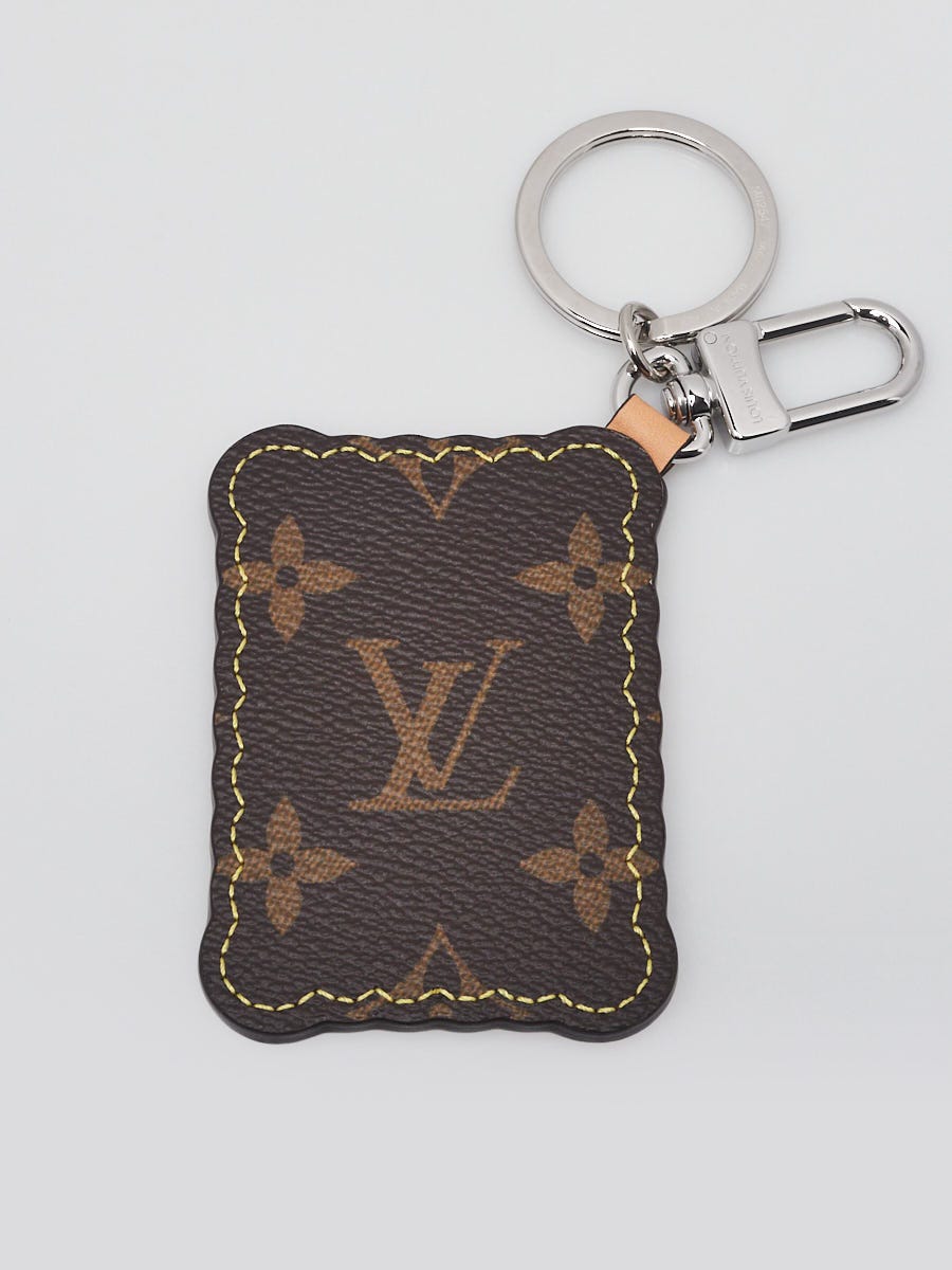 Louis Vuitton Brown Leather Biscuit Key Holder and Bag Charm