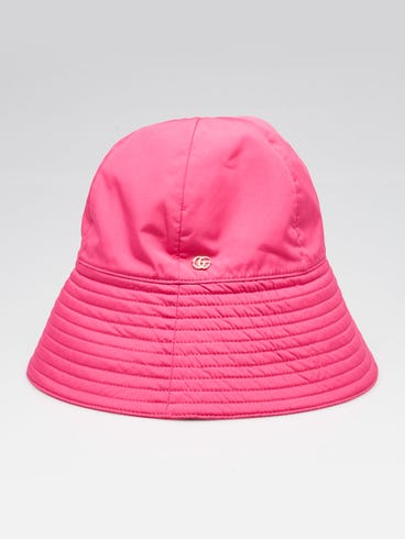 Gucci Pink Polyester Bucket Hat Size L