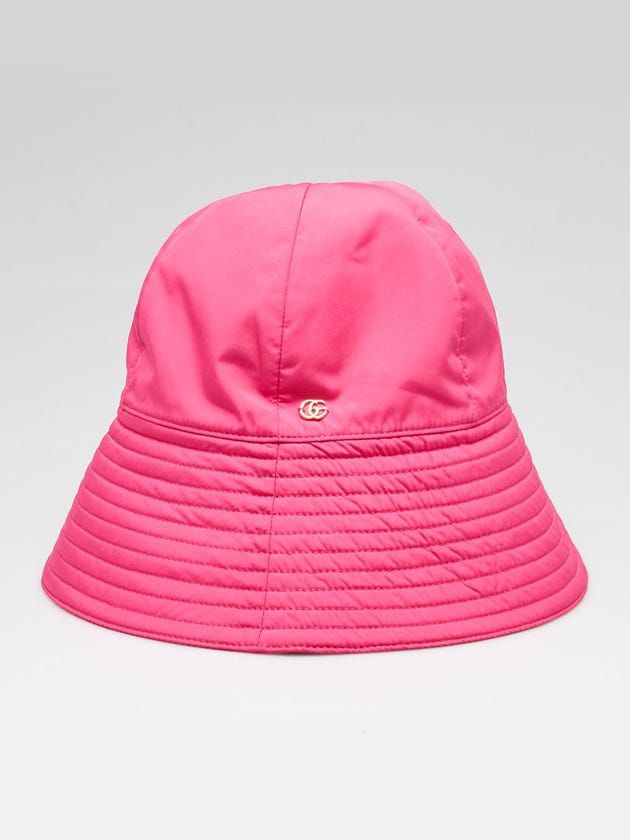 Gucci Pink Polyester Bucket Hat Size L