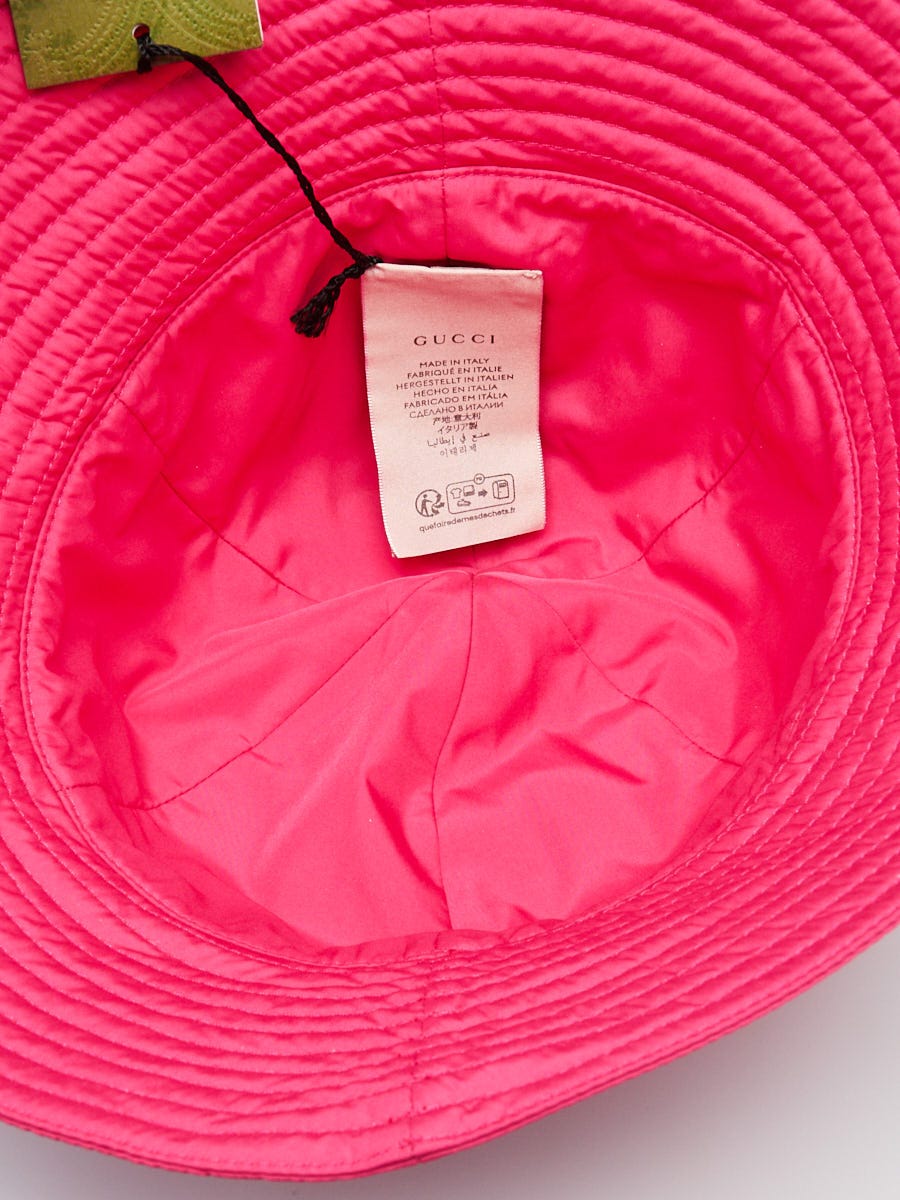 Gucci Pink Polyester Bucket Hat Size L