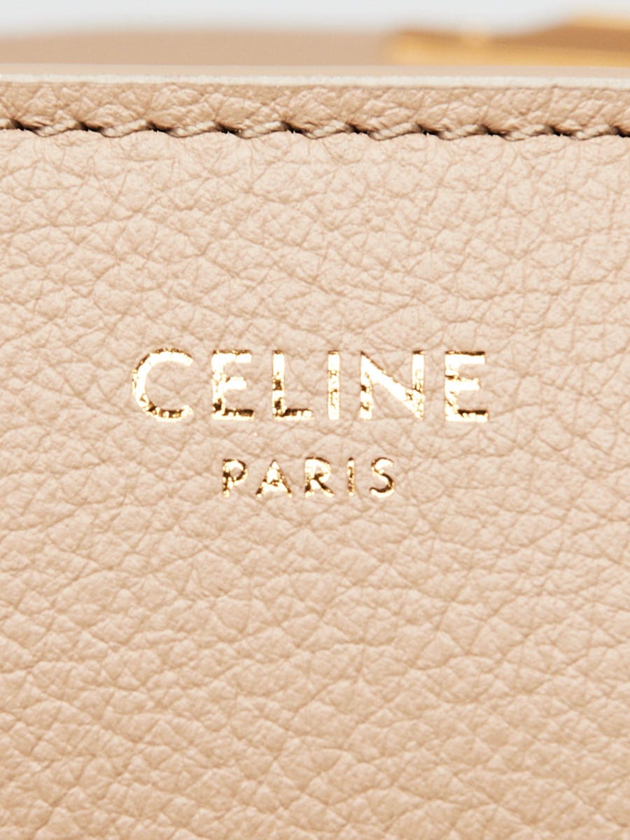 Celine Cappuccino Grained Calfskin Leather Triomphe Teen Nino Bag