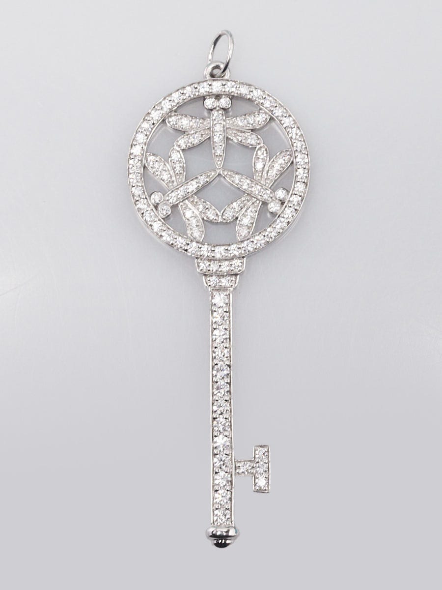 Tiffany 
Co. Platinum and Diamond Dragonfly Tiffany Key Large Pendant