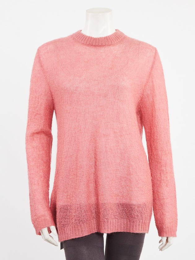 Prada Pink Mohair Sweater Size 10/44