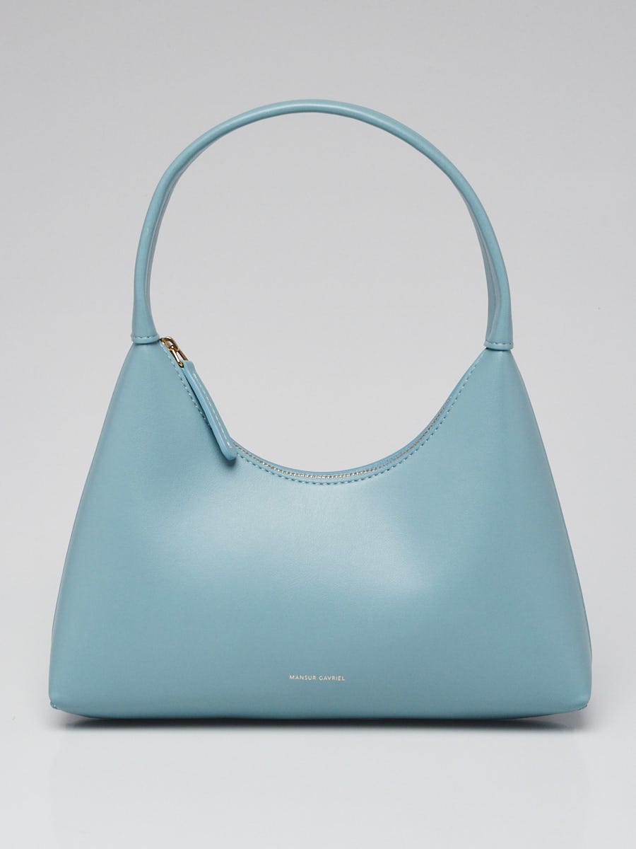 Mansur Gavriel Dove Blue Leather Mini Candy Hobo Bag