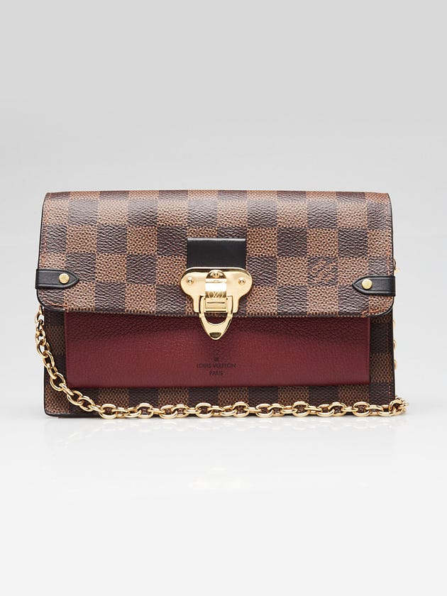 Louis Vuitton Bordeaux Damier Canvas Vavin Chain Wallet Bag
