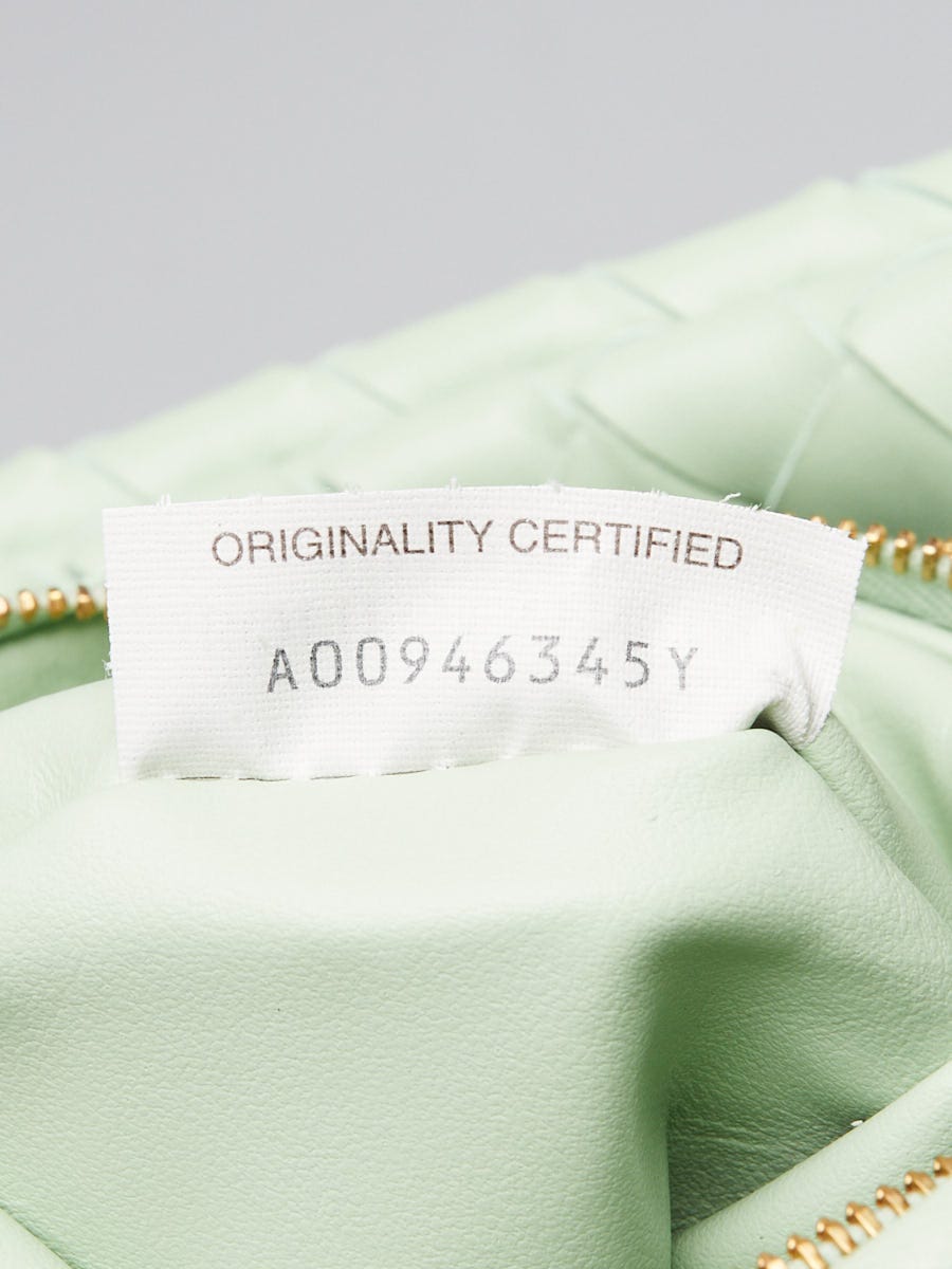 Bottega Veneta Agate Light Green Intrecciato Nappa Leather Medium