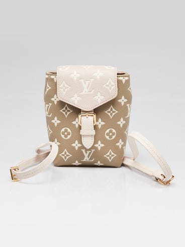 louis vuitton backpack beige Tiny in Khaki Cream and LSC INC such as a phone Louis Vuitton LV SKI Backpack