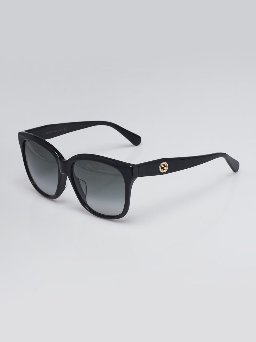 Gucci Black Acetate Wayfarer Frame Sunglasses - GG0800SA
