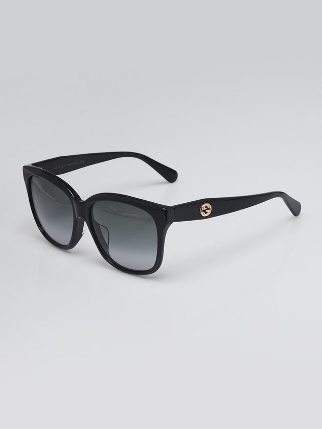 Gucci Black Acetate Wayfarer Frame Sunglasses - GG0800SA