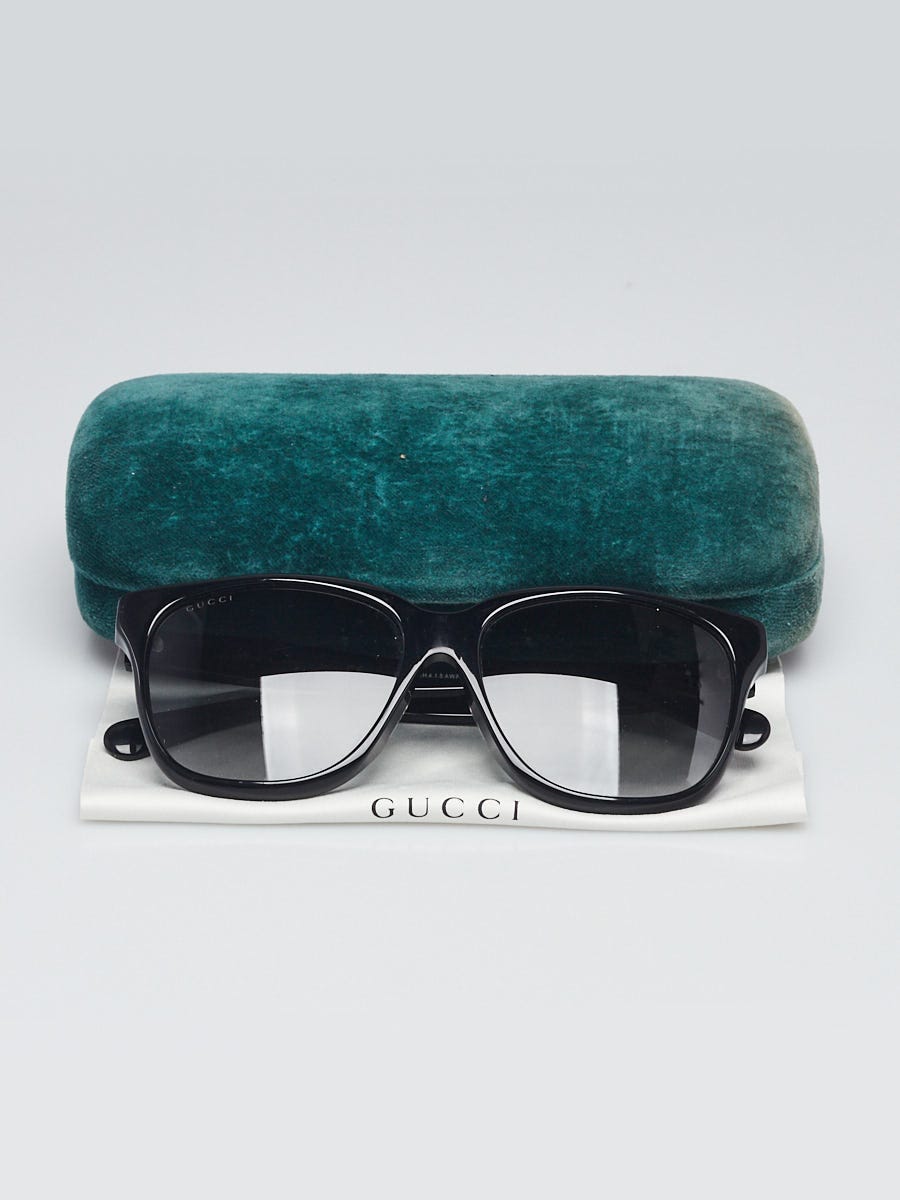 Gucci Black Acetate Wayfarer Frame Sunglasses - GG0800SA