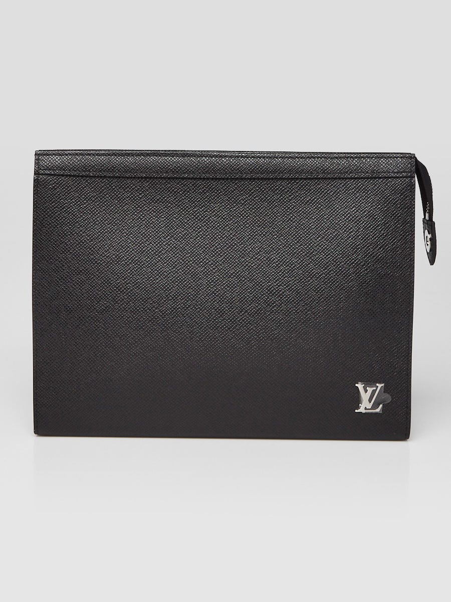 Louis Vuitton Black Taiga Leather Pochette Voyage MM Bag | Yoogi's