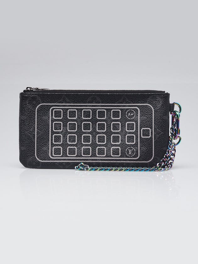 Louis Vuitton Monogram Eclipse Flash Fragment Phone Pouch