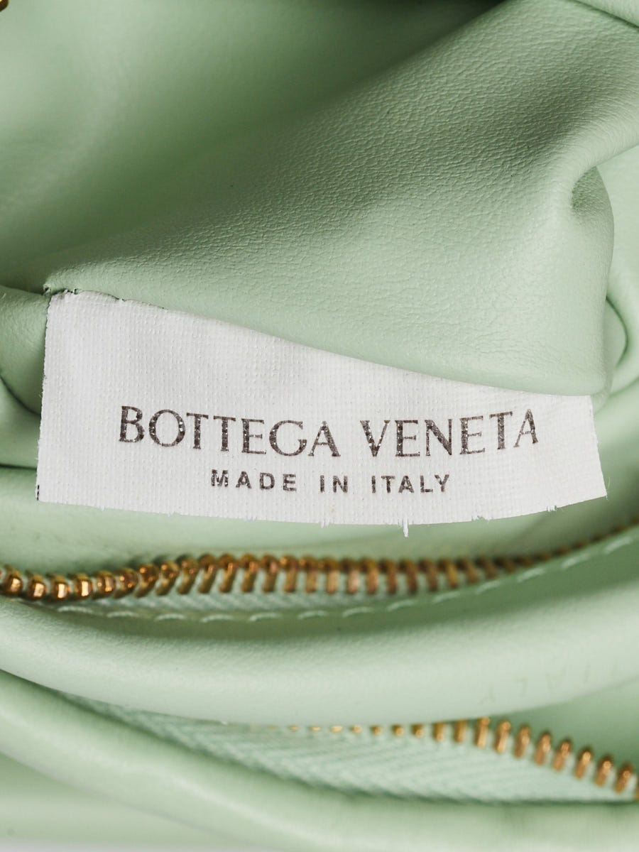 Bottega Veneta Agate Light Green Intrecciato Nappa Leather Medium