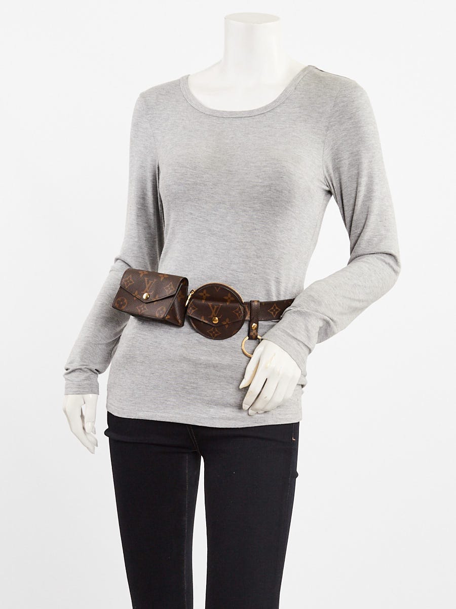 Louis Vuitton Monogram Canvas Daily Multi Pocket 30mm Belt Size 80/32