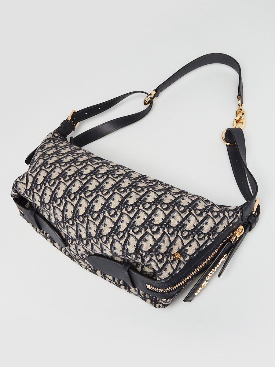 Christian Dior Blue Oblique Canvas Small D-Journey Bag | Yoogi's