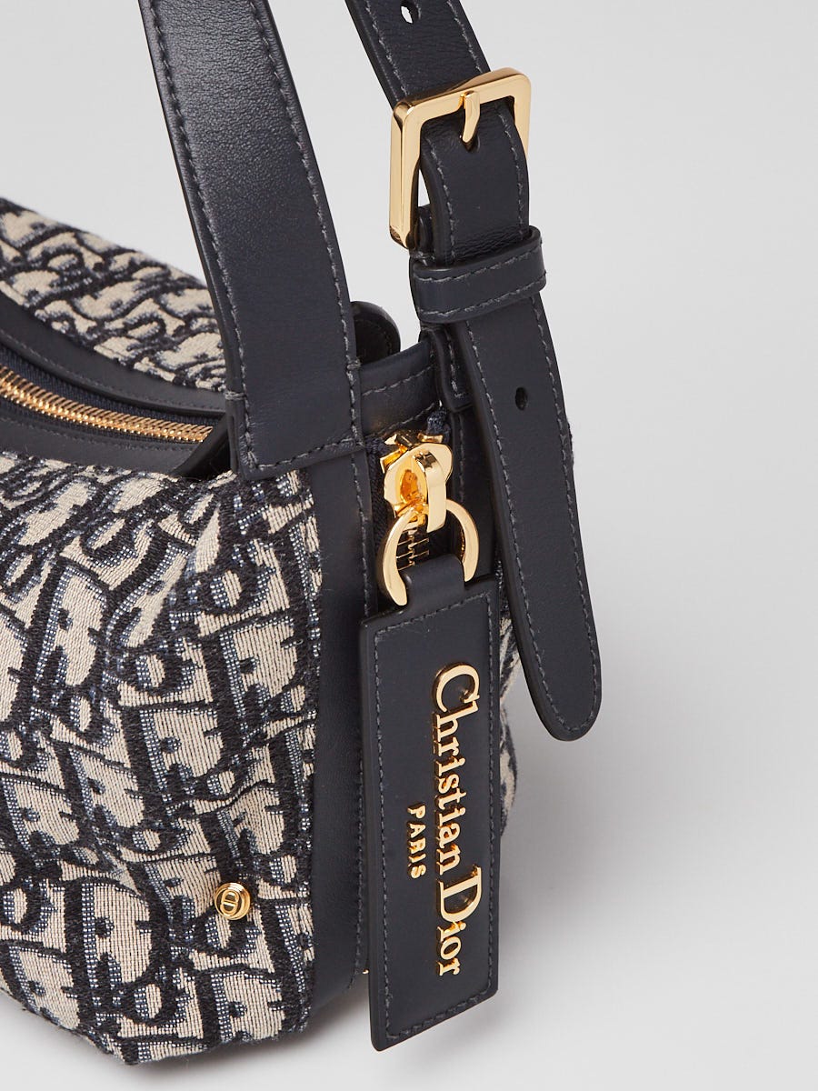 Christian Dior Blue Oblique Canvas Small D-Journey Bag | Yoogi's