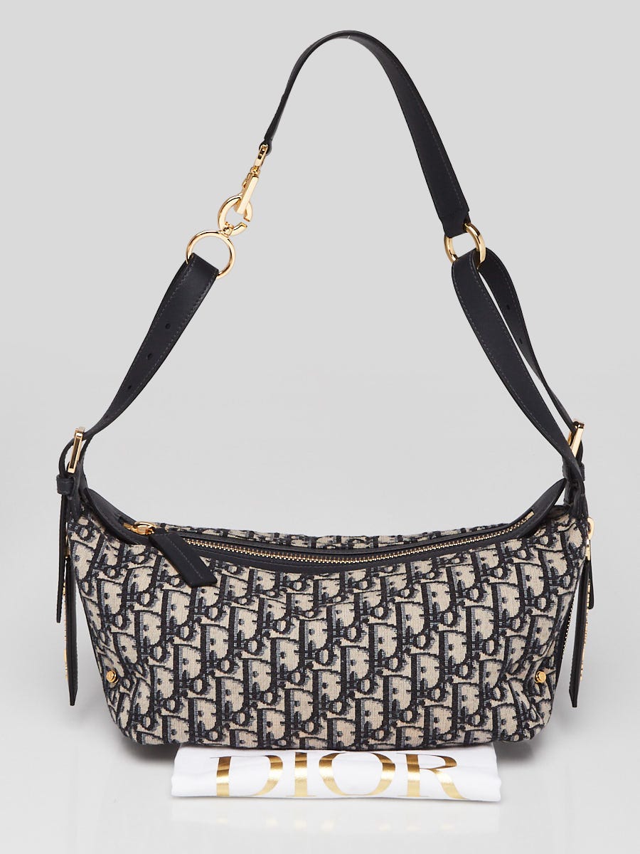 Christian Dior Blue Oblique Canvas Small D-Journey Bag | Yoogi's