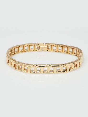 Tiffany
Co. 18k Yellow Gold Tiffany T True Bracelet Size Small