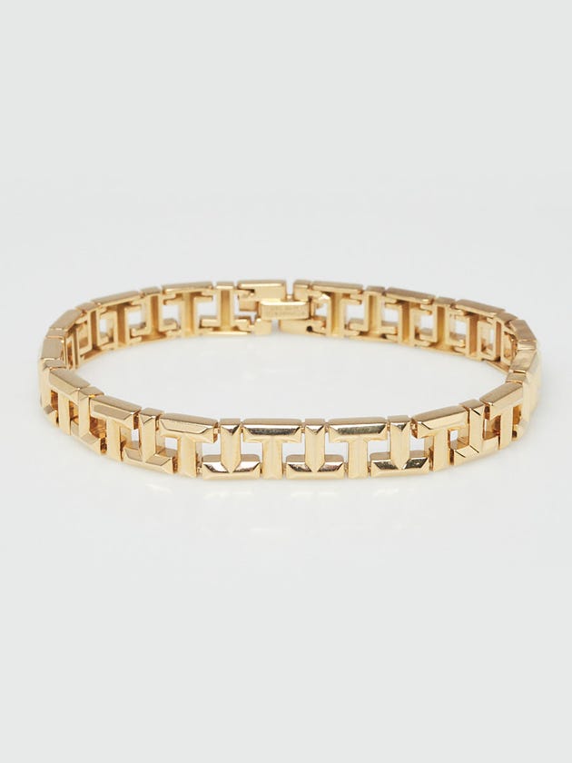 Tiffany
Co. 18k Yellow Gold Tiffany T True Bracelet Size Small