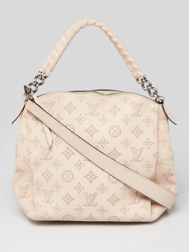 Louis Vuitton Cream Monogram Mahina Leather Babylone BB Bag