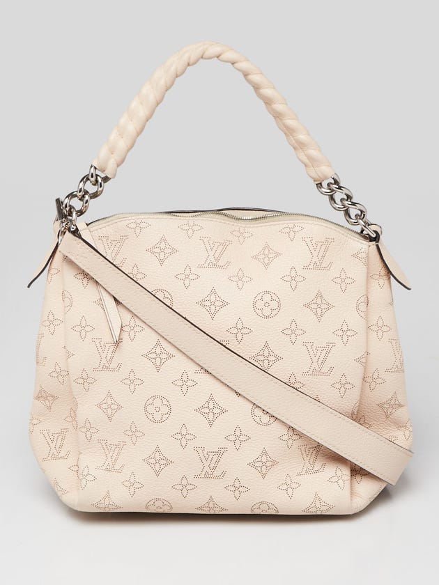 Louis Vuitton Cream Monogram Mahina Leather Babylone BB Bag