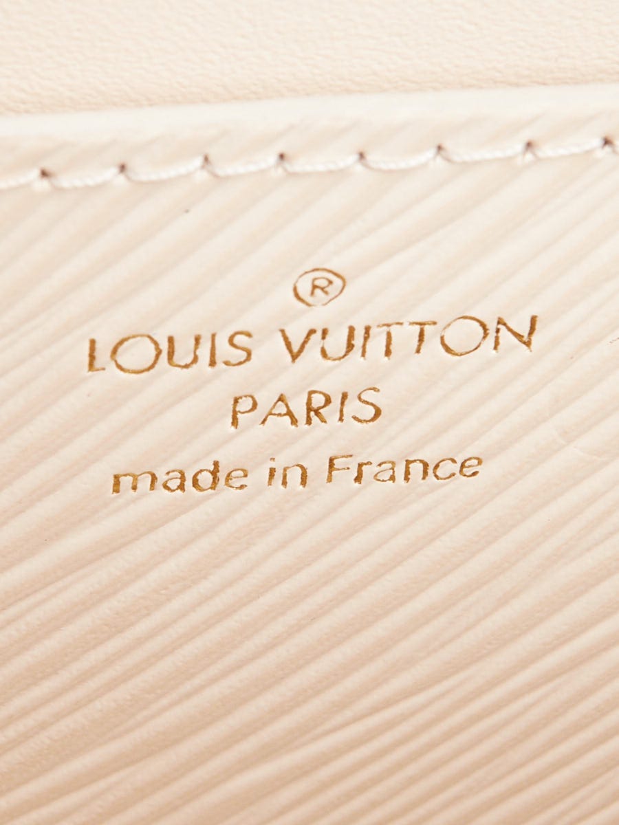 Louis Vuitton White Quartz Epi Leather Braided Chain Twist PM Bag