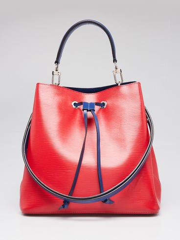 Louis Vuitton Coquelicot/Indigo Epi Leather NeoNoe Bag