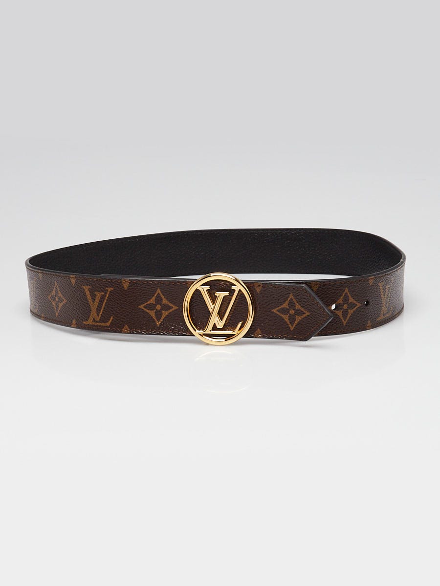 Louis Vuitton Monogram Canvas Black Leather 35 MM LV Circle  display picture 3