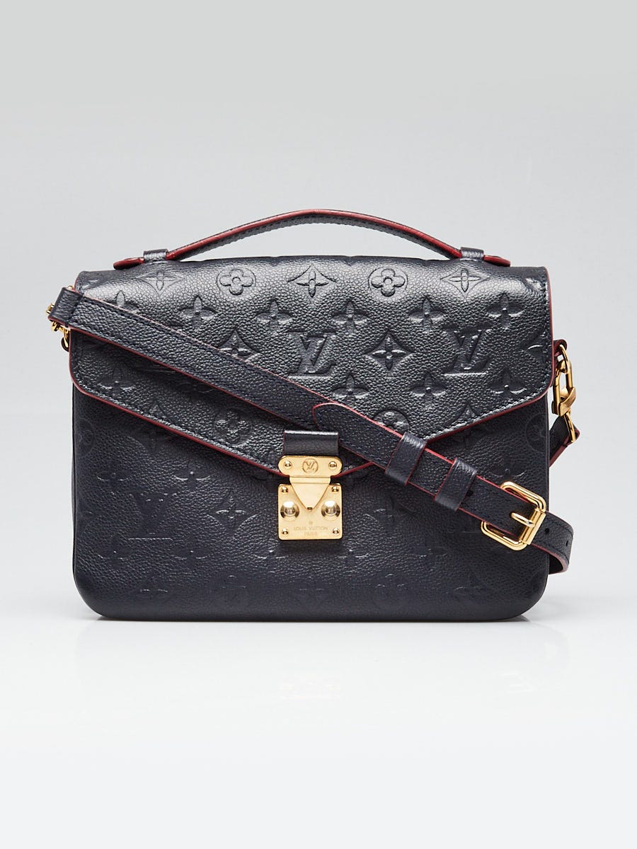 Louis Vuitton Marine Rouge Monogram Empreinte Leather Pochette Metis Bag