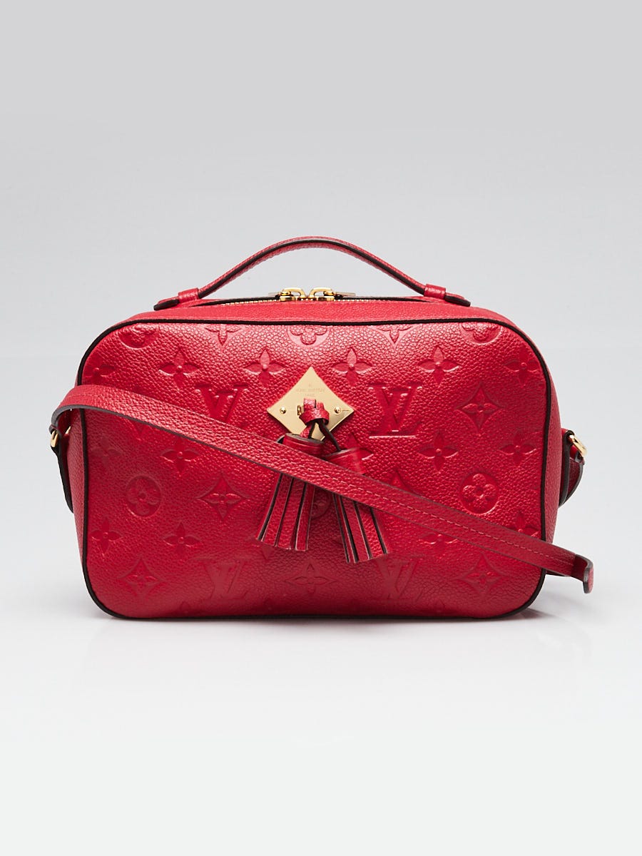 Louis Vuitton Scarlet Monogram Empreinte Leather Saintonge Crossbody Bag