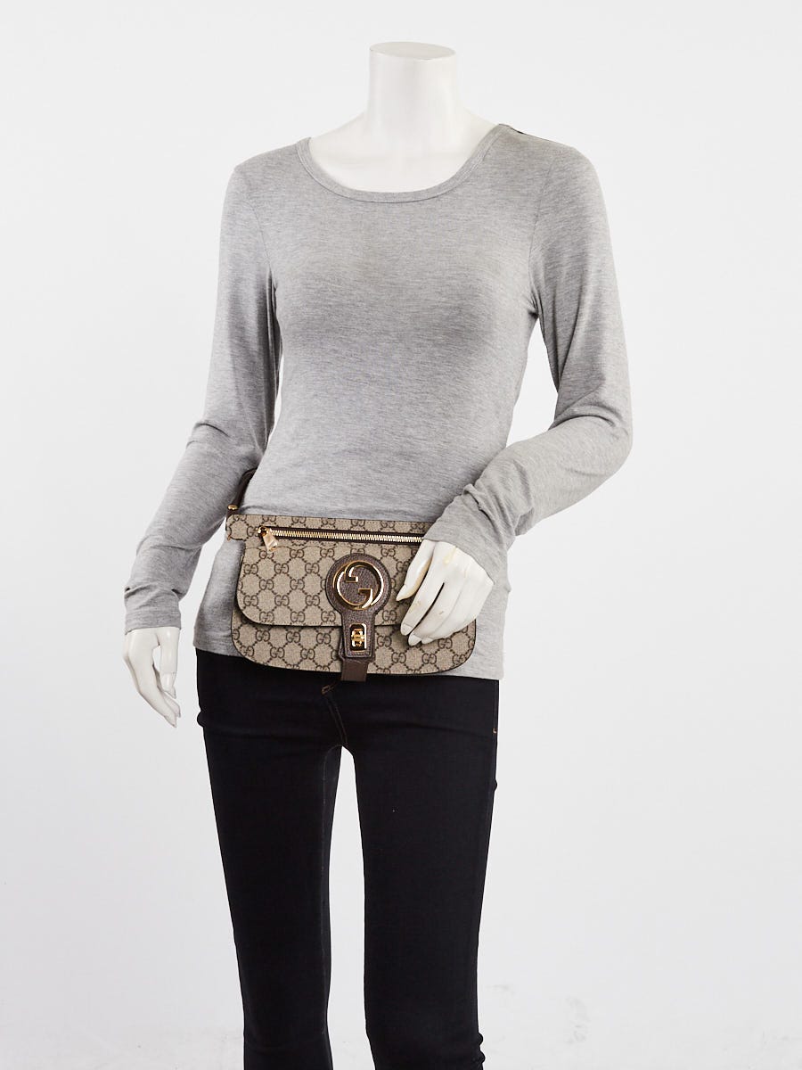Gucci Beige/Ebony GG Coated Canvas/Leather Blondie Belt Bag