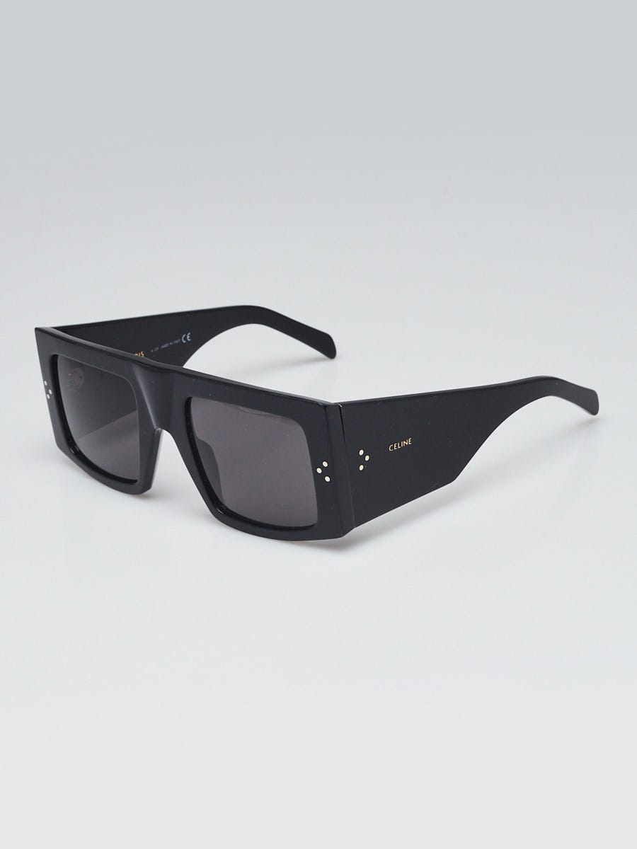 Celine Black Acetate Frame Oversized Square Sunglasses- CL401051