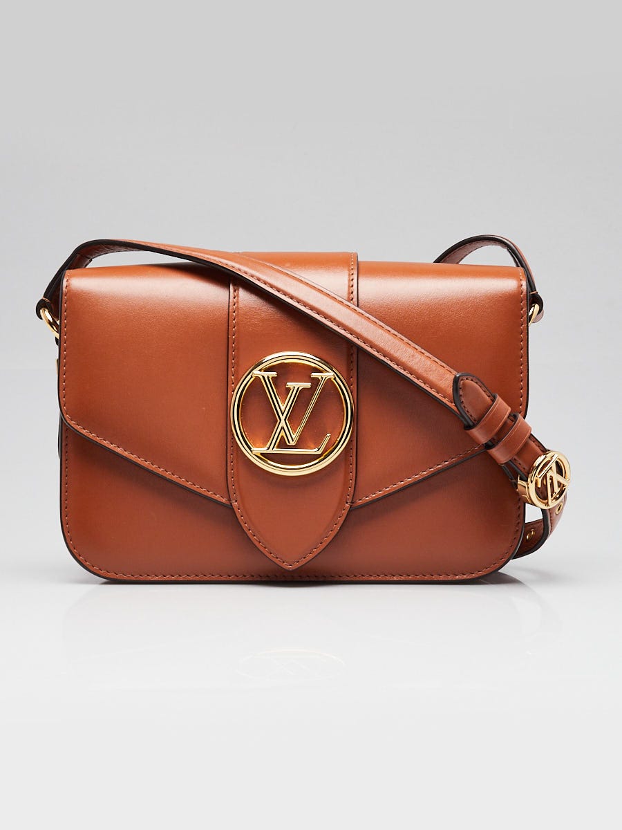 Louis Vuitton Golden Siena Leather LV Pont 9 Shoulder Bag
