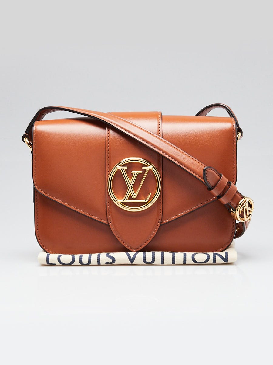 Louis Vuitton Golden Siena Leather LV Pont 9 Shoulder Bag