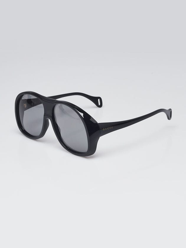 Gucci Black Acetate Aviator Oversized Sunglasses - GG0243S