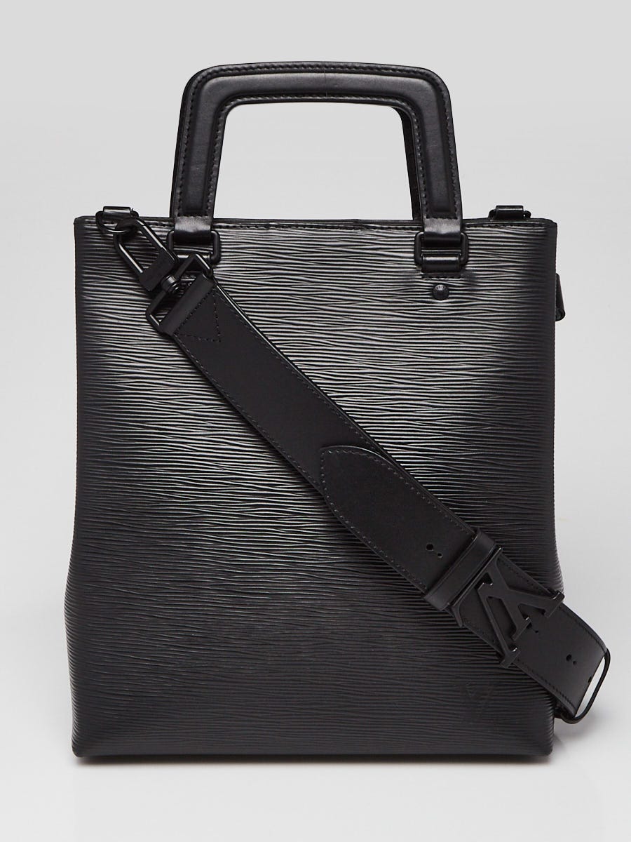 Louis Vuitton Black Epi Leather Sac Plat Fold Bag