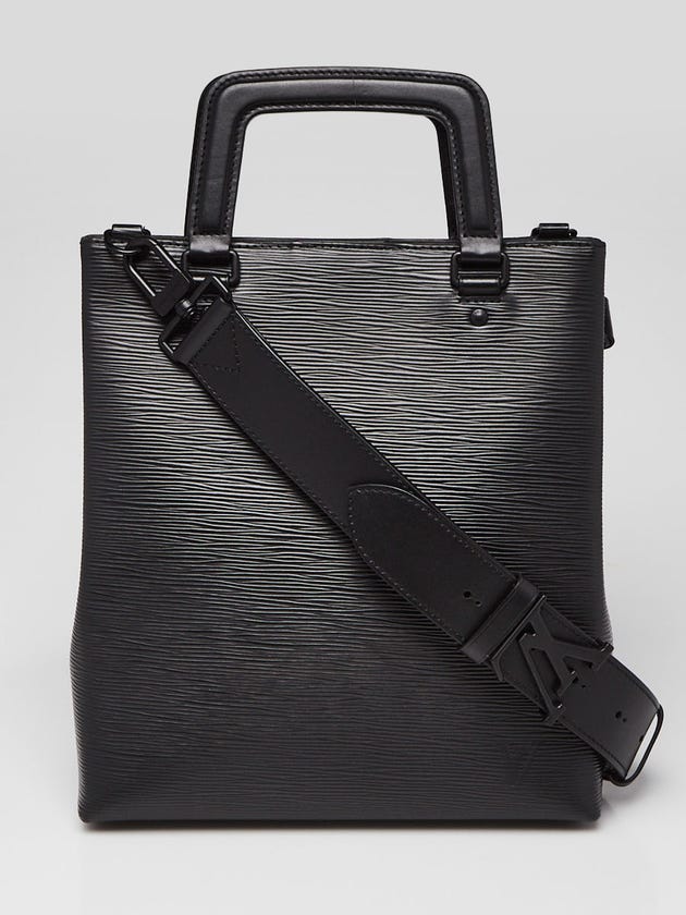 Louis Vuitton Black Epi Leather Sac Plat Fold Bag