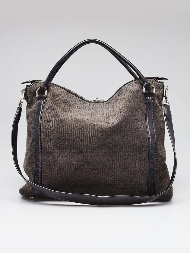 Louis Vuitton Anthracite Monogram Antheia Suede Ixia MM Bag