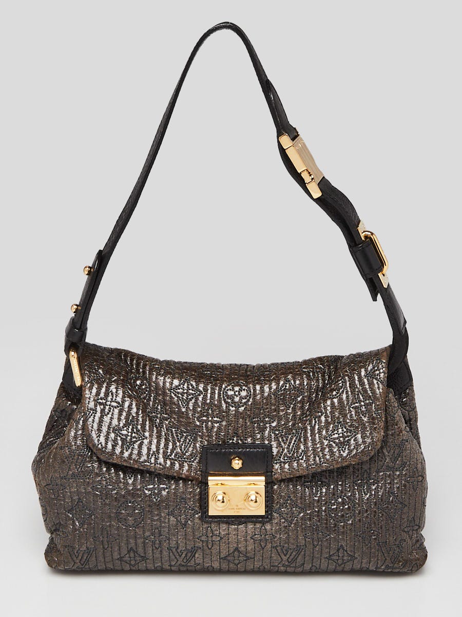 Louis Vuitton Limited Edition Black Monogram Motard Pochette Bag